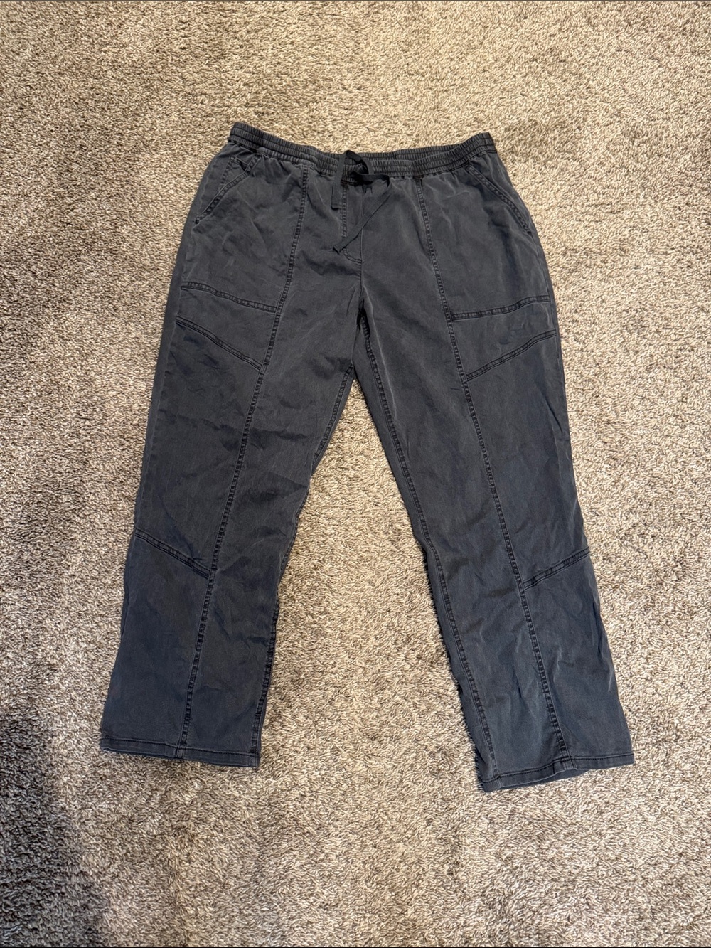Women's Black Drawstring Casual Pants